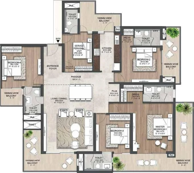 The Palatial by Hero Homes Floor Plan 1 floor plan